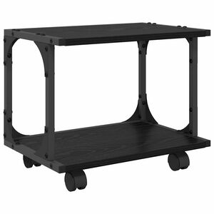 vidaXL Skiverstativ Svart eik 41 x 28 x 33,5 cm Konstruert tre