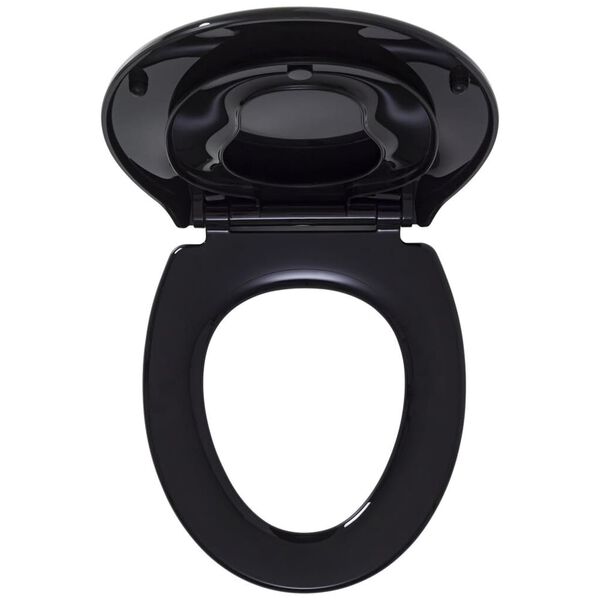 Tiger Toalettsete og barnesete Tulsa svart