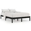 vidaXL Sengeramme svart heltre furu 120x200 cm