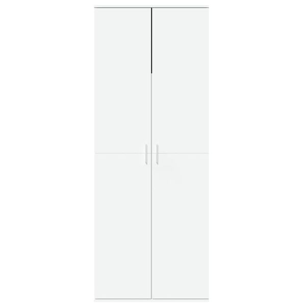 vidaXL Highboard hvit 70x35x180 cm konstruert tre