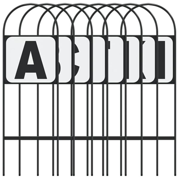 vidaXL Dressurbokstaver 8 stk st&aring;l