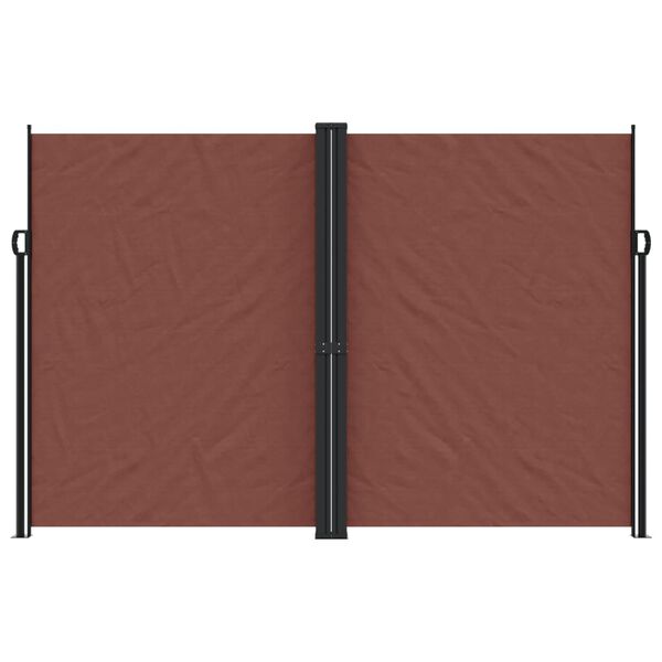 vidaXL Uttrekkbar sidemarkise 220x600 cm brun
