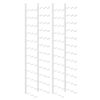 vidaXL Veggmontert vinstativ for 36 flasker 2 stk hvit jern