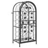 vidaXL Vinstativ for 33 flasker svart 45x36x100 cm smijern