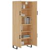 vidaXL Highboard sonoma eik 69,5x34x180 cm konstruert tre
