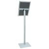 vidaXL Pedestal plakatstativ s&oslash;lv 32,5 x 27 x 126 cm PVC og st&oslash;pejern