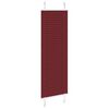 vidaXL Pliss&eacute;gardin Bordeaux R&oslash;d 45x100 cm Stoff Bredde 44,4 cm