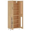 vidaXL Highboard sonoma eik 69,5x34x180 cm konstruert tre