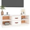 vidaXL TV-benk hvit 100x34x40 cm heltre furu