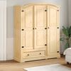 vidaXL Garderobe Corona 151,5x52x186 cm heltre furu
