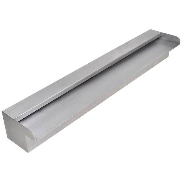 Rektangul&aelig;r foss i rustfritt st&aring;l 60 cm