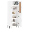 vidaXL Highboard hvit 69,5x34x180 cm konstruert tre