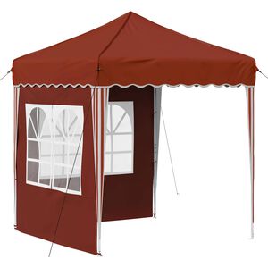 vidaXL Pop-up Festtelt 195 x 195 x 245 cm Terrakotta Oxford Stoff