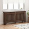 vidaXL Radiator Deksel brun eik 172x19x81,5cm Konstruert tre
