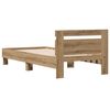 vidaXL Sengestamme Artisan Eik 203 x 95 x 70 cm Konstruert tre