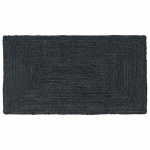 vidaXL Omr&aring;deteppet M&oslash;rkegr&aring; 60 x 110 cm Jute