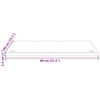 vidaXL Skrivebord 80x40x2,5 cm heltre furu