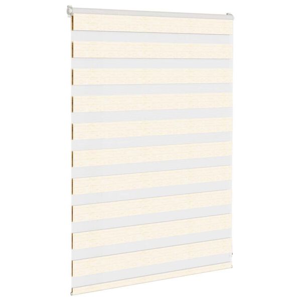 vidaXL Sebragardin marmor beige stoff bredde 105,9 cm polyester