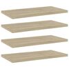 vidaXL Hylleplater 4 stk sonoma eik 40x20x1,5 cm konstruert tre