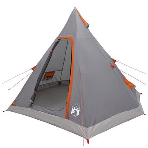 vidaXL Tipi Tent Water-Resistant 3-personers Gr&aring; og Oransje