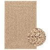 vidaXL Teppe ZIZUR 200x290 cm jute-utseende innend&oslash;rs og utend&oslash;rs