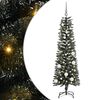 vidaXL Kunstig juletre med 150 LED gr&oslash;nn 150 cm PVC og plast og st&aring;l