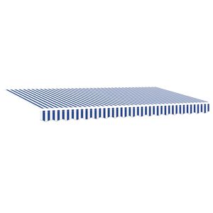 vidaXL Innvendbar Markise Stripete Bl&aring; 350 x 200 cm stoff