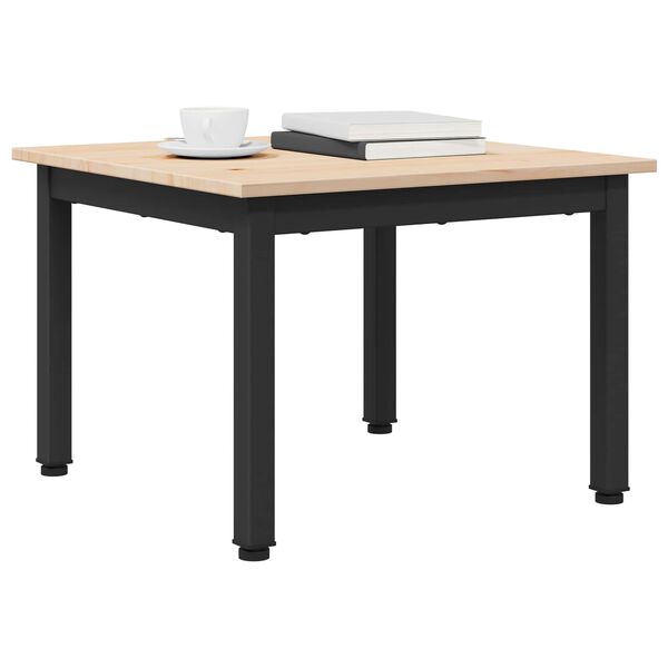 vidaXL Kaffebord Naturlig 50 x 50 x 36 cm Massiv furu