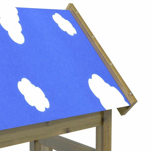 vidaXL Leket&aring;rn Brun 52,5 x 46,5 x 208 cm Massiv impregnert tre