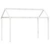 vidaXL Tak for barneseng hvit 217x95,5x159 cm heltre furu