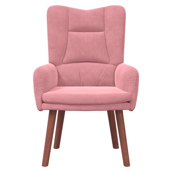 vidaXL lenestol Rosa 63 x 67 x 94 cm Fløyel
