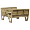 vidaXL Piknikbord for barn 88x122x58 cm impregnert furu