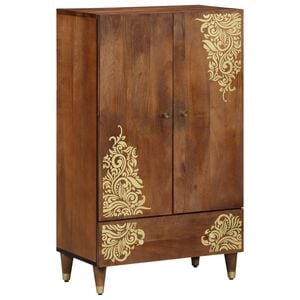 vidaXL H&oslash;yskap Brun 60 x 33 x 100 cm Massiv mango tre