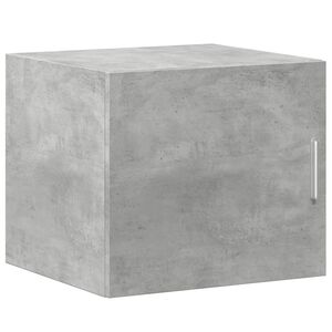 vidaXL Veggskap betonggr&aring; 45x42,5x40 cm konstruert tre