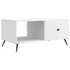 vidaXL Kaffebord Hvit 90 x 50 x 40 cm Konstruert tre
