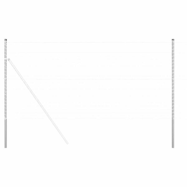 vidaXL Gjerdepunkter 12 pcs sølv Pulverlakkert stål