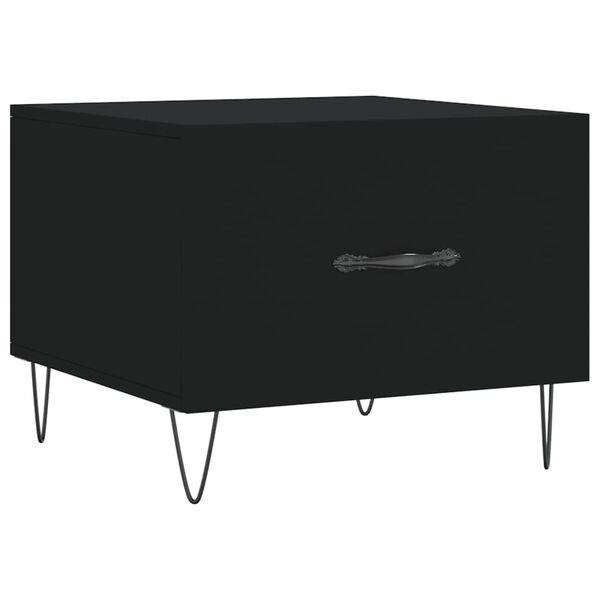 vidaXL Salongbord svart 50x50x40 cm konstruert tre