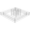 vidaXL Gabion galvanisert st&aring;l 120x120x20 cm