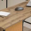 vidaXL Skrivebord Artisan Eik 141 x 141 x 75 cm Konstruert tre