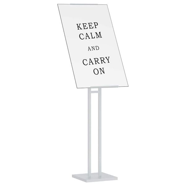 vidaXL Messe Utstillinger Hvit 26,5 x 26,5 x 150 cm St&aring;l