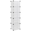 vidaXL Skostativ gjennomsiktig 44x31,5x153,5 cm PP