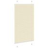 vidaXL plisségardin krem 80x100 cm Stoff Bredde 79,4 cm Polyester