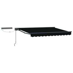 vidaXL Elektrisk Utrekkbar Markise Svart og Anthracite 3 x 2,5 m