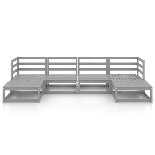 vidaXL Hagesofagruppe 6 deler heltre furu