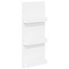 vidaXL Magasinreol med hylle Hvit 43 x 11 x 102 cm Konstruert tre