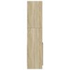 vidaXL Highboard sonoma eik 92x33x140 cm konstruert tre