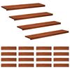 vidaXL Trappetrinn 20 stk. 120 x 30 x 2 cm Brun Massiv b&oslash;ketre
