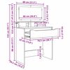 vidaXL Soverom sminkebord Gamle tre 80 x 39,6 x 135 cm Konstruert tre