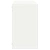 vidaXL Vegghyller kubeformet 6 stk hvit og sonoma eik 26x15x26 cm