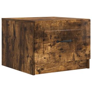 vidaXL Kaffebord med skuff R&oslash;kt Eik 49 x 50 x 37 cm Konstruert tre